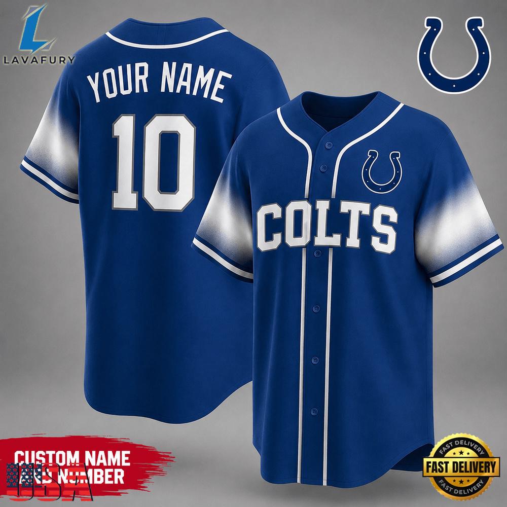 Indianapolis Colts NFL New 2026 Version Custom Name Number Baseball Jersey Indianapolis Colts NFL New 2026 Version Custom Name Number Baseball Jersey