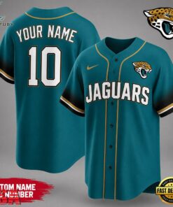 Jacksonville Jaguars NFL Team Pride Baseball Jersey
