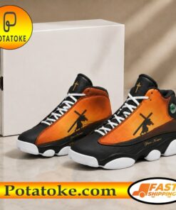 Jesus Carrying Cross Silhouette Basketball Shoes Box