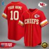 Kansas City Chiefs NFL New 2026 Version Custom Name Number Baseball Jersey 3 Kansas City Chiefs NFL Team Pride Baseball Jersey