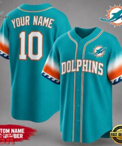 Miami Dolphins NFL Team Pride Baseball Jersey