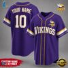Minnesota Vikings NFL New 2026 Version Custom Name Number Baseball Jersey 2 Minnesota Vikings NFL Team Pride Baseball Jersey