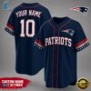 New England Patriots NFL New 2026 Version Custom Name Number Baseball Jersey 2 New England Patriots NFL Team Pride Baseball Jersey