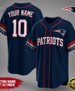 New England Patriots NFL Team Pride Baseball Jersey