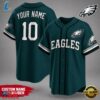 Philadelphia Eagles NFL Team Pride Baseball Jersey