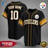 Pittsburgh Steelers NFL New 2026 Version Custom Name Number Baseball Jersey 2 Pittsburgh Steelers NFL Team Pride Baseball Jersey