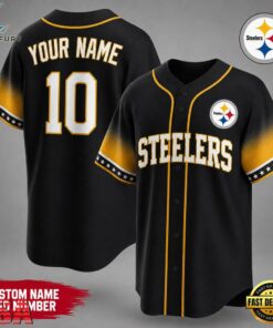 Pittsburgh Steelers NFL Team Pride Baseball Jersey