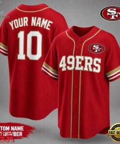 San Francisco 49ers NFL Team Pride Baseball Jersey
