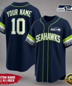 Seattle Seahawks NFL Team Pride Baseball Jersey