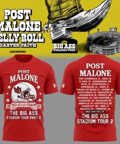 Post Malone x Utah Utes Mascot Football THE BIG ASS Stadium Tour Part 2 Limited Edition 3D Shirt , Music Fans Shirt Post Malone X Utah Utes Mascot Football The Big Ass Stadium Tour Part 2 Limited Edition 3D Shirt