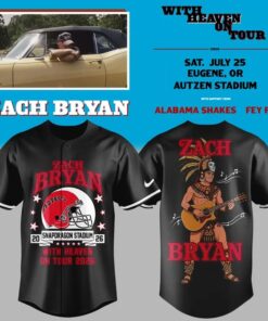 Zach Bryan x San Diego State Football With Heaven On Tour 2026 Limited Edition Baseball Jersey , Music Artist Baseball Jersey Zach Bryan X San Diego State Football With Heaven ON Tour 2026 Limited Edition Baseball Jersey