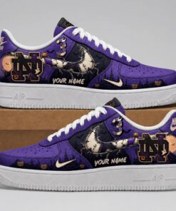 Notre Dame Fighting Irish 2026 NCAA Haunted Moon Halloween Custom Air Force 1 Shoes Sneakers , NCAA New Design Shoes Notre Dame Fighting Irish 2026 Ncaa Haunted Moon Halloween Custom Air Force 1 Shoes Sneakers