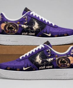 Penn State Nittany Lions 2026 NCAA Haunted Moon Halloween Custom Air Force 1 Shoes Sneakers , NCAA New Design Shoes Penn State Nittany Lions 2026 Ncaa Haunted Moon Halloween Custom Air Force 1 Shoes Sneakers