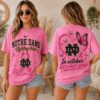 Notre Dame Fighting Irish 2026 NCAA Pink October Breast Cancer Awareness Fan Pride Unisex T Shirt , NCAA 3D Graphic Tee Notre Dame Fighting Irish 2026 Ncaa Pink October Breast Cancer Awareness Fan Pride Unisex T Shirt