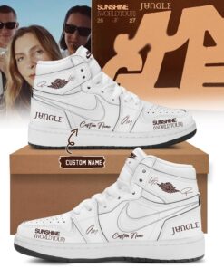 Jungle Sunshine World Tour 2026 27 Limited Edition Signature White Air Jordan 1 Hightop Shoes , Music AJ1 Sneakers Jungle Sunshine World Tour 2026 27 Limited Edition Signature White Air Jordan 1 Hightop Shoes