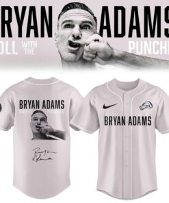 Bryan Adams Roll With The Punches Tour 2026 27 Limited Edition Signature Baseball Jersey, Music Artist Baseball Jersey Bryan Adams Roll With The Punches Tour 2026 27 Limited Edition Signature Baseball Jersey