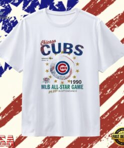 1990 Chicago Cubs MLB All Star Game Wrigley Field Vintage T Shirt , Trendy 2D Print Shirt 1990 Chicago Cubs Mlb All Star Game Wrigley Field Vintage T Shirt