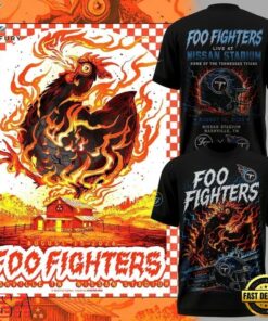 2026 Foo Fighters x Tennessee Titans T Shirt, Trending Music 3D Tee 2026 Foo Fighters X Tennessee Titans T Shirt