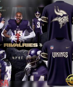 2026 Rivalries Uniforms Minnesota Vikings T Shirt, Viral 3D Graphic Tee 2026 Rivalries Uniforms Minnesota Vikings T Shirt