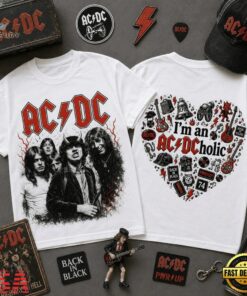 ACDC Classic Rock Band Graphic Shirt , Music Fans Shirt Acdc Classic Rock Band Graphic Shirt