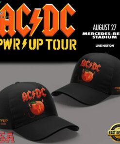 ACDC Exclusive Atlanta Event Shirt Power Up Tour 2026 Cap, Music Lover Baseball Cap Acdc Exclusive Atlanta Event Shirt Power UP Tour 2026 Cap