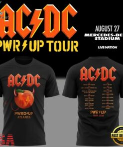 ACDC Exclusive Atlanta Event Shirt Power Up Tour 2026 T Shirt, Trending Music 3D Tee Acdc Exclusive Atlanta Event Shirt Power UP Tour 2026 T Shirt