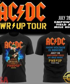 ACDC PWR Up Tour Denver, CO 2026 T Shirt , Music Fans Shirt Acdc Pwr UP Tour Denver CO 2026 T Shirt
