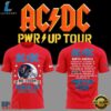ACDC x Houston Texans Power Up Tour 2026 Red T Shirt, Trending Music 3D Tee Acdc X Houston Texans Power UP Tour 2026 Red T Shirt