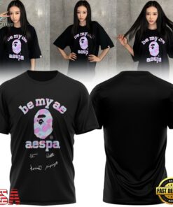 Aespa x BAPE Signed 2026 Special New T Shirt , Music Fans Shirt Aespa X Bape Signed 2026 Special New T Shirt