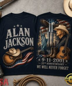 Alan Jackson 911 Memorial 25th Anniversary 3D Shirt, Trending Music 3D Tee Alan Jackson 911 Memorial 25th Anniversary 3D Shirt