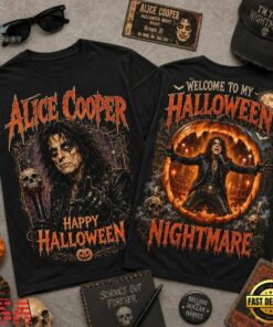 Alice Cooper Halloween Vintage Graphic Spooky Music Fan Shirt, Trending Music 3D Tee Alice Cooper Halloween Vintage Graphic Spooky Music Fan Shirt