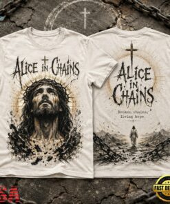 Alice in Chains Broken Chains Living Hope Jesus 3D Shirt, Trending Music 3D Tee Alice IN Chains Broken Chains Living Hope Jesus 3D Shirt