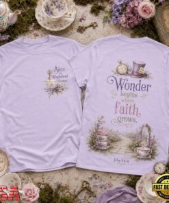 Alice in Wonderland Christian Wonder Begins Where Faith Grows 3D Shirt, Trending Music 3D Tee Alice IN Wonderland Christian Wonder Begins Where Faith Grows 3D Shirt