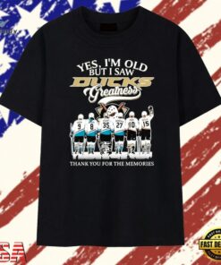 Anaheim Ducks Greatness Kariya Selanne Giguere Niedermayer Perry Getzlaf Signature T Shirt , Trendy 2D Print Shirt Anaheim Ducks Greatness Kariya Selanne Giguere Niedermayer Perry Getzlaf Signature T Shirt