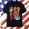 Angel Reese USA Basketball #15 Signature Photo Collage T Shirt, Trendy 2D Print Shirt Angel Reese Usa Basketball 15 Signature Photo Collage T Shirt