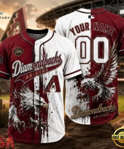 Arizona Diamondbacks 2026 MLB Eagle America Personalized Baseball Jersey, MLB Team Baseball Jersey Arizona Diamondbacks 2026 Mlb Eagle America Personalized Baseball Jersey