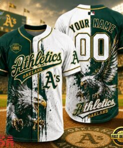 Athletics 2026 MLB Eagle America Personalized Baseball Jersey, MLB Team Baseball Jersey Athletics 2026 Mlb Eagle America Personalized Baseball Jersey