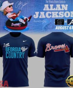 Atlanta Braves Alan Jackson Celebration Night 2026 Limited Edition 3D Shirt , Music Design T Shirt Atlanta Braves Alan Jackson Celebration Night 2026 Limited Edition 3D Shirt