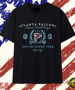 Atlanta Falcons Est 1966 Rise Up National Football League T Shirt, Trendy 2D Print Shirt Atlanta Falcons Est 1966 Rise UP National Football League T Shirt