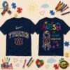 Auburn Tigers NCAA Autism Awareness Puzzle Ribbon T Shirt , NCAA 3D Graphic Tee Auburn Tigers Ncaa Autism Awareness Puzzle Ribbon T Shirt
