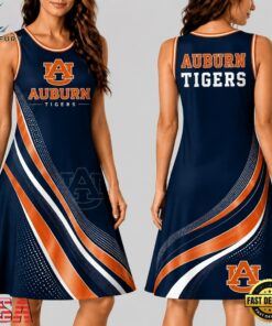 Auburn Tigers NCAA Team Pride Women's Sleeveless Dress, NCAA Women Summer Dress Auburn Tigers Ncaa Team Pride Women S Sleeveless Dress