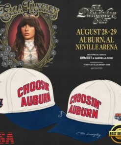 Auburn Tigers x Ella Langley The Dandelion Tour 2026 Neville Arena Cap, Music Lover Baseball Cap Auburn Tigers X Ella Langley The Dandelion Tour 2026 Neville Arena Cap