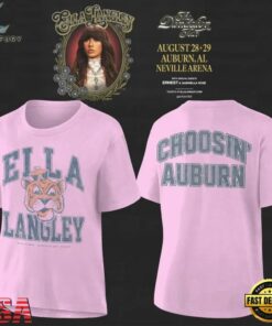 Auburn Tigers x Ella Langley The Dandelion Tour 2026 Neville Arena Pink T Shirt, Trending Music 3D Tee Auburn Tigers X Ella Langley The Dandelion Tour 2026 Neville Arena Pink T Shirt