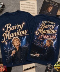 Barry Manilow All Night Long 3D Graphic Shirt , Trending Music 3D Tee Barry Manilow All Night Long 3D Graphic Shirt