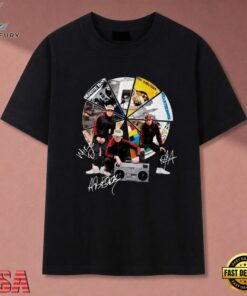 Beastie Boys Discography Wheel Signatures Hip Hop Graphic T Shirt , Music 2D Graphic Tee Beastie Boys Discography Wheel Signatures Hip Hop Graphic T Shirt