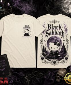 Black Sabbath Dark Heart Hello Kitty Halloween 3D Shirt , Trending Music 3D Tee Black Sabbath Dark Heart Hello Kitty Halloween 3D Shirt