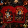 Bluey Halloween Witch Hat Pumpkin Spooky Season 3D Shirt , Music Fans Shirt Bluey Halloween Witch Hat Pumpkin Spooky Season 3D Shirt