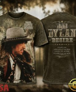Bob Dylan Desire Album Cover 3D Shirt , Music Fans Shirt Bob Dylan Desire Album Cover 3D Shirt