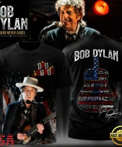 Bob Dylan Signature Collection 3D All Over Print T Shirt, Trending Music 3D Tee Bob Dylan Signature Collection 3D All Over Print T Shirt