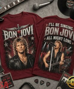 Bon Jovi All Night Long 3D Graphic Shirt , Trending Music 3D Tee Bon Jovi All Night Long 3D Graphic Shirt